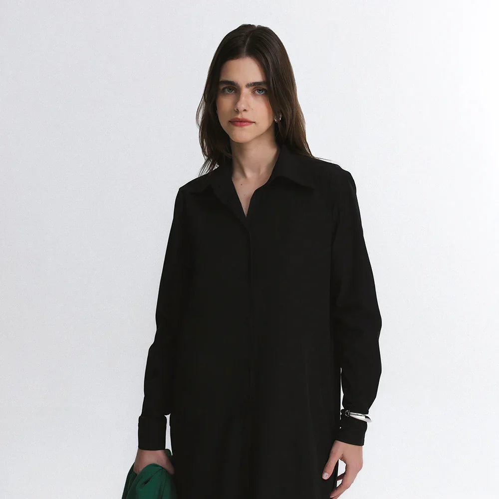 Vestido Chemise Manga Longa FutureForm®