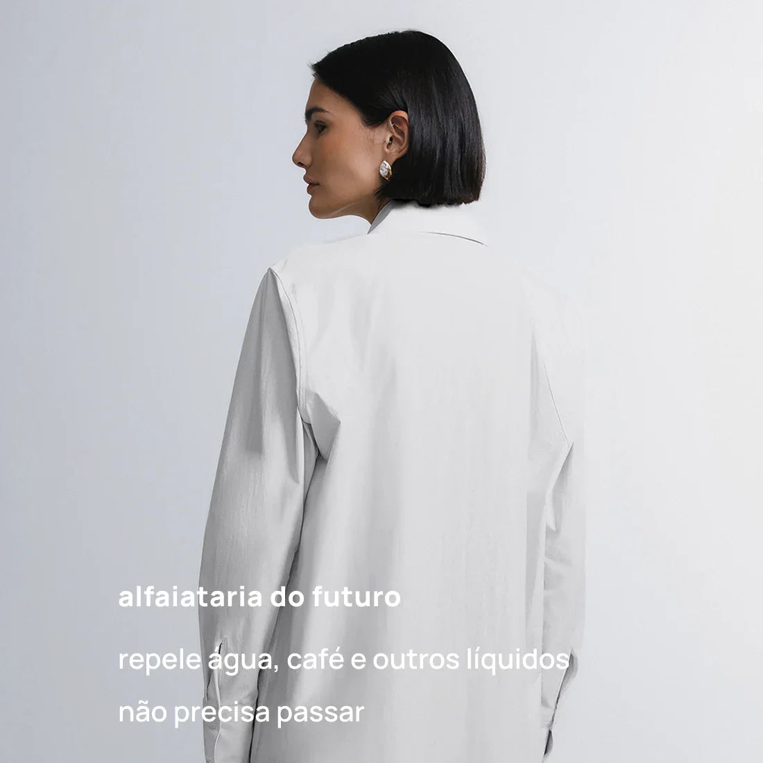 Camisa Oversized Alfaiataria Tech FutureForm® Feminina
