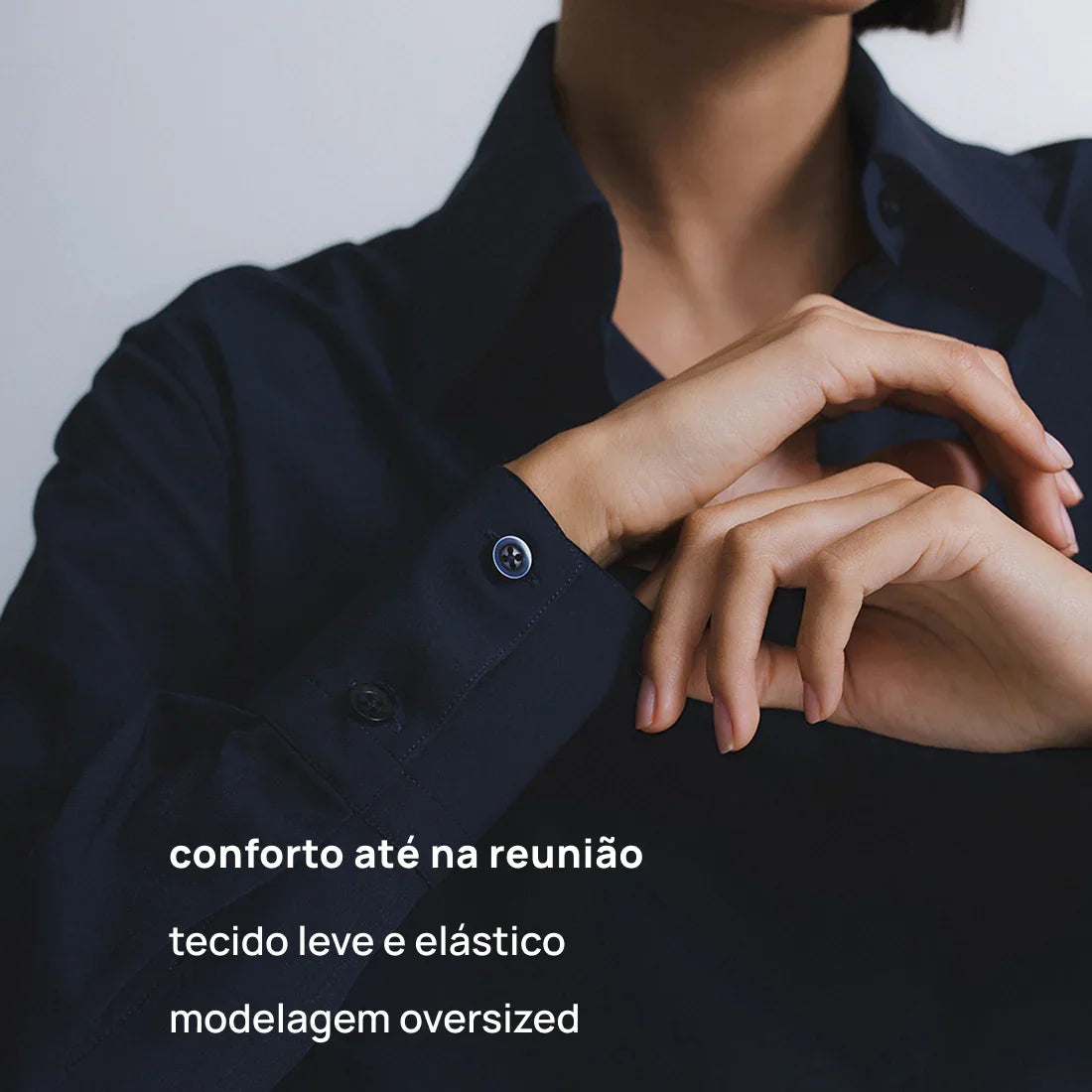 Camisa Oversized Alfaiataria Tech FutureForm® Feminina