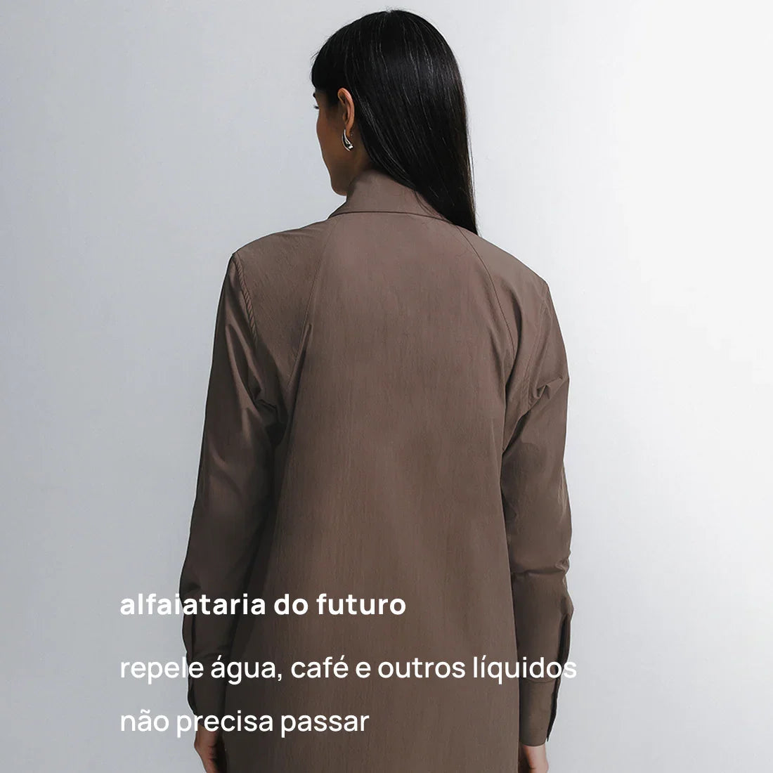 Camisa Oversized Alfaiataria Tech FutureForm® Feminina