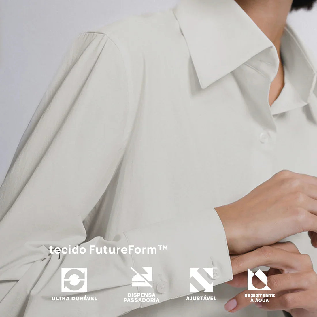 Camisa Oversized Alfaiataria Tech FutureForm® Feminina
