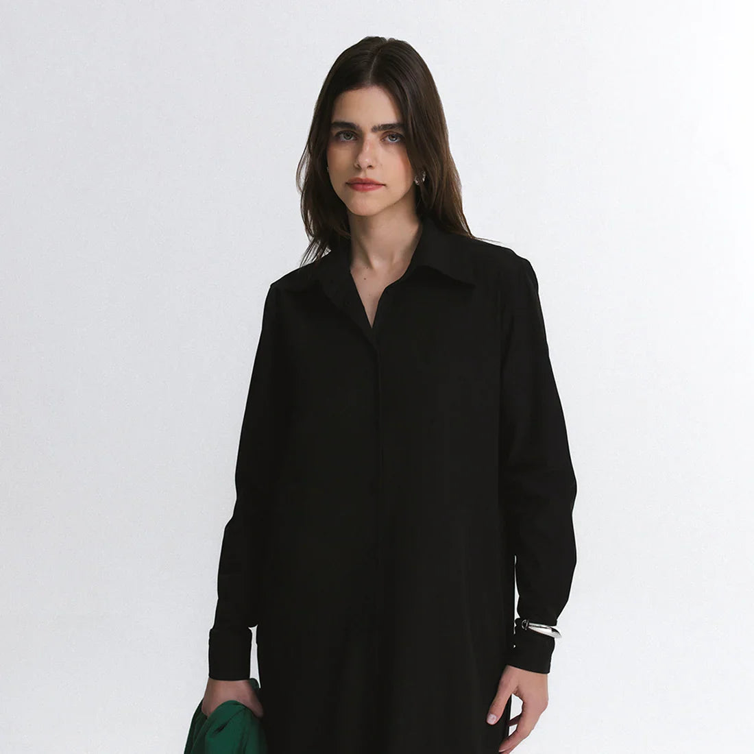 Vestido Chemise Manga Longa FutureForm®