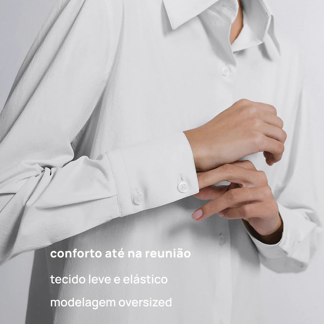 Camisa Oversized Alfaiataria Tech FutureForm® Feminina