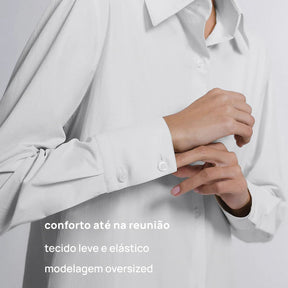 Camisa Oversized Alfaiataria Tech FutureForm® Feminina