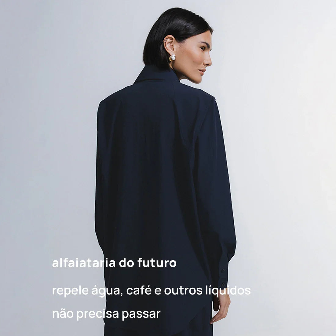 Camisa Oversized Alfaiataria Tech FutureForm® Feminina
