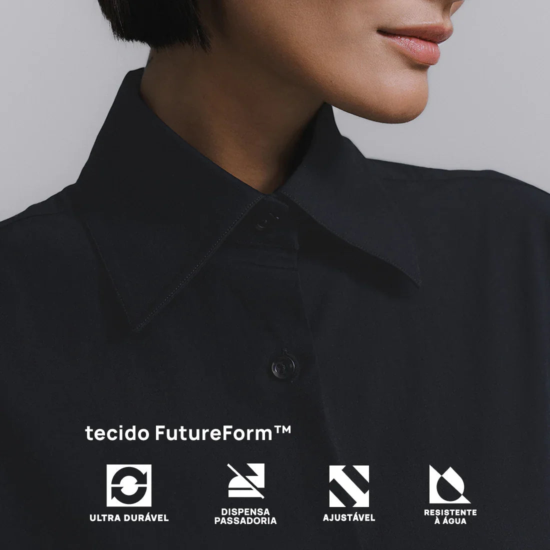 Camisa Oversized Alfaiataria Tech FutureForm® Feminina