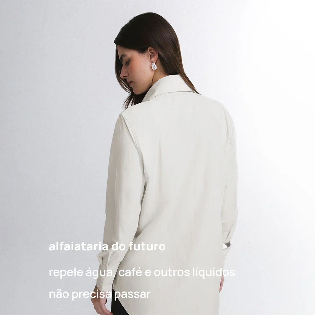 Camisa Oversized Alfaiataria Tech FutureForm® Feminina