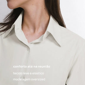 Camisa Oversized Alfaiataria Tech FutureForm® Feminina
