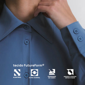 Vestido Chemise Manga Longa FutureForm®