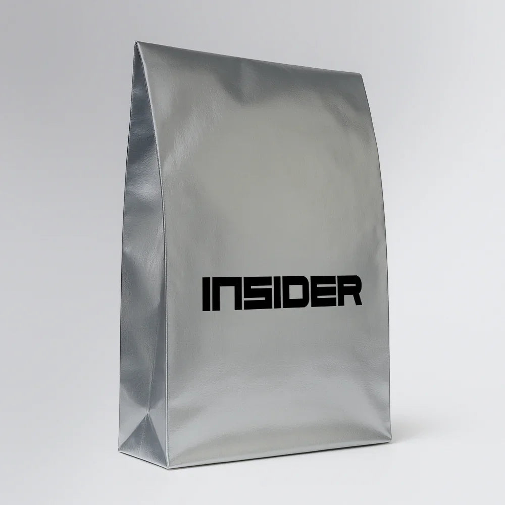 Embalagem de Presente Prateada